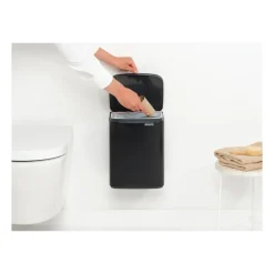 Brabantia Bo waste bin 7 L, Matte black Grey Sale