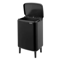 Brabantia Bo waste bin high 12 L, Matte Black