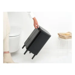Brabantia Bo waste bin high 12 L, Matte Black
