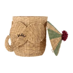 Bloomingville Bobo basket with lid 35x50 cm, Natural Brown New