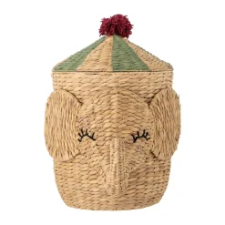 Bloomingville Bobo basket with lid 35x50 cm, Natural Brown New