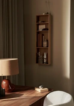 Ferm Living Bon shelf 36x47 cm, Oiled Oak Brown Hot
