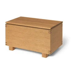 Ferm Living Bon wooden box 19x35 cm, Oiled oak Brown Outlet