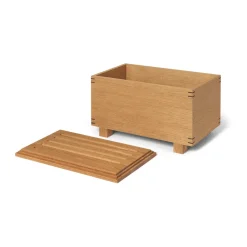 Ferm Living Bon wooden box 19x35 cm, Oiled oak Brown Outlet