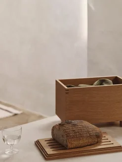 Ferm Living Bon wooden box 19x35 cm, Oiled oak Brown Outlet