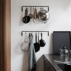 Ferm Living Bon wooden tray large, -stained oak Black Hot
