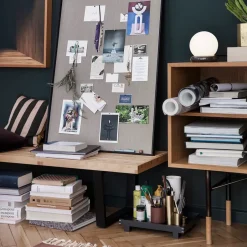 Ferm Living Bon wooden tray small, -stained oak Black Online