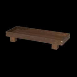 Ferm Living Bon wooden tray X small, Smoked oak Brown