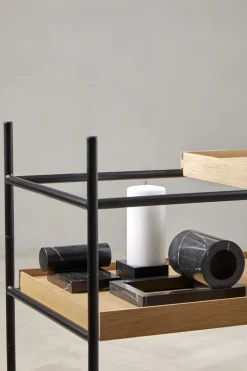 Woud Booknd book support marble, Black New