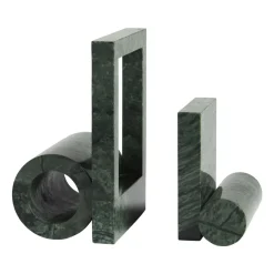 Woud Booknd book support marble, Green Outlet