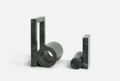 Woud Booknd book support marble, Green Outlet