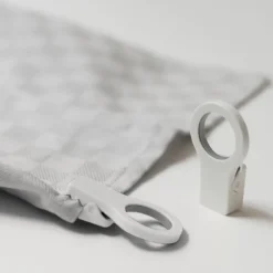 Bosign Loop clips for kitchen towel 2-pack, White Outlet