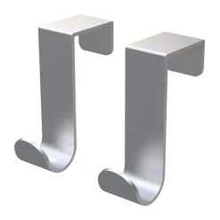 Bosign simple J-hook 2-pack, Brushed steel Silver-coloured New