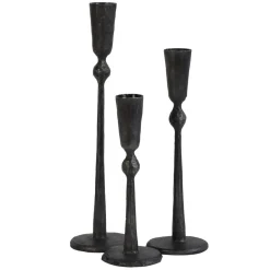 Tell Me More Boule candle sticks , Medium Black Sale