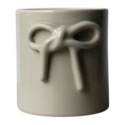 DBKD Bow pot Ø11 cm, Shiny mole Beige Hot