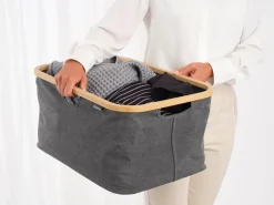 Brabantia laundry basket foldable 40 L, Pepper Black Best