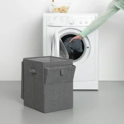 Brabantia stackable laundry basket 35 l., dark Grey Clearance