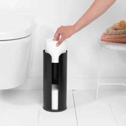 Brabantia toilet paper holder 3 rolls, matte Black Best