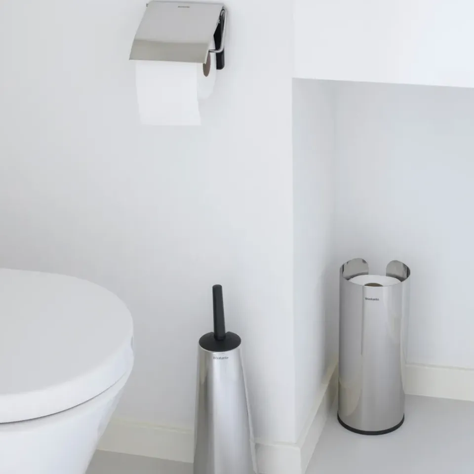Brabantia toilet paper holder 3 rolls, brilliant steel Silver-coloured Online