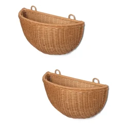 Ferm Living Braided wall basket 2-pack, Natural Brown Best