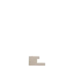 101 Copenhagen Brick candle holder limestone 7.5x14 cm, Limestone BlueBeige Discount