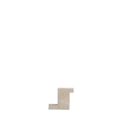 101 Copenhagen Brick candle holder limestone 10.5x12.5 cm, Limestone BlueBeige