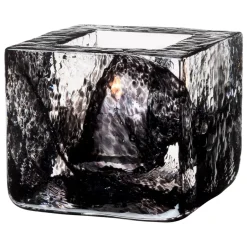 Kosta Boda Brick votive, Black Best