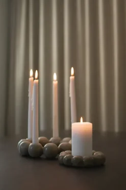 DBKD Bright candle tray Ø17 cm, Beige Online