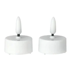Scandi Essentials Bright LED tealight Ø3.8 cm 2-pack, White Sale