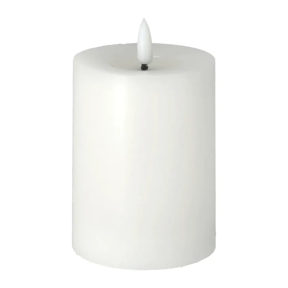 Scandi Essentials Bright Melt block candle LED 12,5 cm, White Online