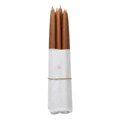Broste Copenhagen dipped antique candles 10-pack, Mocca Brown Outlet
