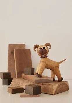 Spring Copenhagen Buddy Dog decoration 20.5 cm, Oak Beige Hot