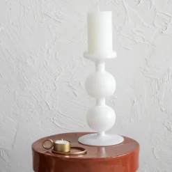 URBAN NATURE CULTURE Bulb candle sticks 25 cm, White Sale