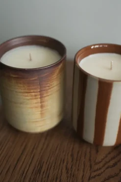 DBKD Burn scented candle 60 h, Cream-brown BeigeBrown Hot