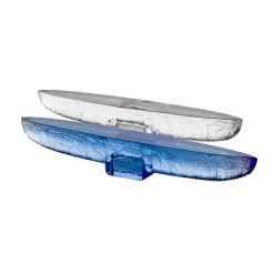 Kosta Boda BV Drifter glass sculpture, Blue Clearance