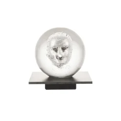 Kosta Boda BV Headman glass sculpture, clear Transparent Discount