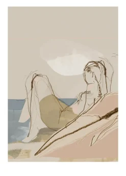 Anna Bülow By the Ocean Poster, 50x70 cm Brown Online