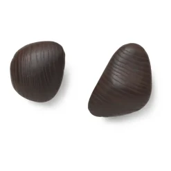 Ferm Living Cairn hook 2 pieces, Dark Brown Discount
