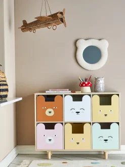 Bloomingville Calle bookshelf 6-drawers 55x88.5 cm, Nature White