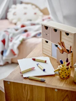 Bloomingville Calle bookshelf small 6 drawers 27x18 cm, Natural Beige Hot