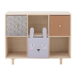 Bloomingville Calle bookshelf with draws, Natural Multi Online