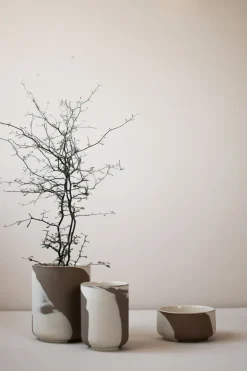 DBKD Calm flowerpot S, Brown-Beige BrownBeige Online