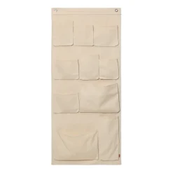 Ferm Living Canvase wall pockets wall storage, 70x160 cm Beige Discount