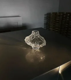 Hein Studio Canyon Large vase 23 cm, Clear Transparent Clearance
