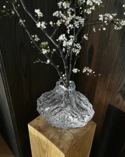 Hein Studio Canyon Large vase 23 cm, Clear Transparent Clearance