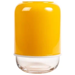 Muurla Capsule adjustable vase 18-28 cm, gold-clear Yellow Hot