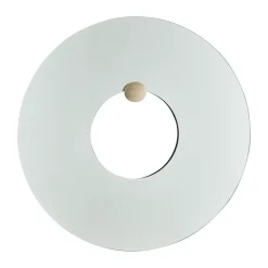 AYTM Castellum wall mirror Ø80 cm, Clear-travertine Transparent Discount