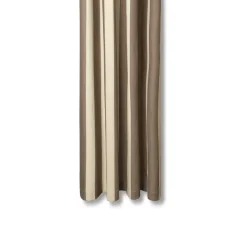 Ferm Living Chambray shower curtain, Carob brown-parchment BrownBeige