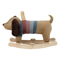 Bloomingville Charlie rocking animal 66x34x51 cm, Dog BrownMulti