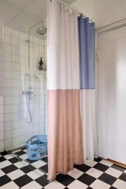 HAY Check shower curtain 180x200 cm, Blue